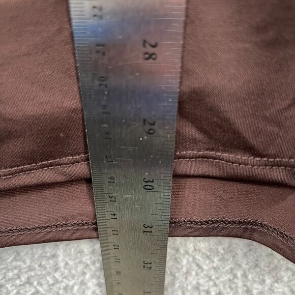 Como Women Top 1X Brown Geometric Long Sleeve Pullover Shirt‎ Stretch - Picture 8 of 10